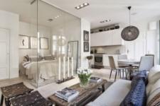 Interior design glass for narrow space