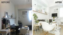 20m2 "molting" apartment into a comfortable nest after renovation