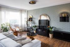 The apartment has a simple but luxurious interior thanks to its exquisite aesthetic