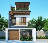 Model 3-storey townhouses with beautiful style and modern