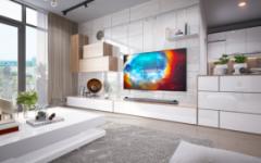 Luxurious and modern living room in luxury apartment